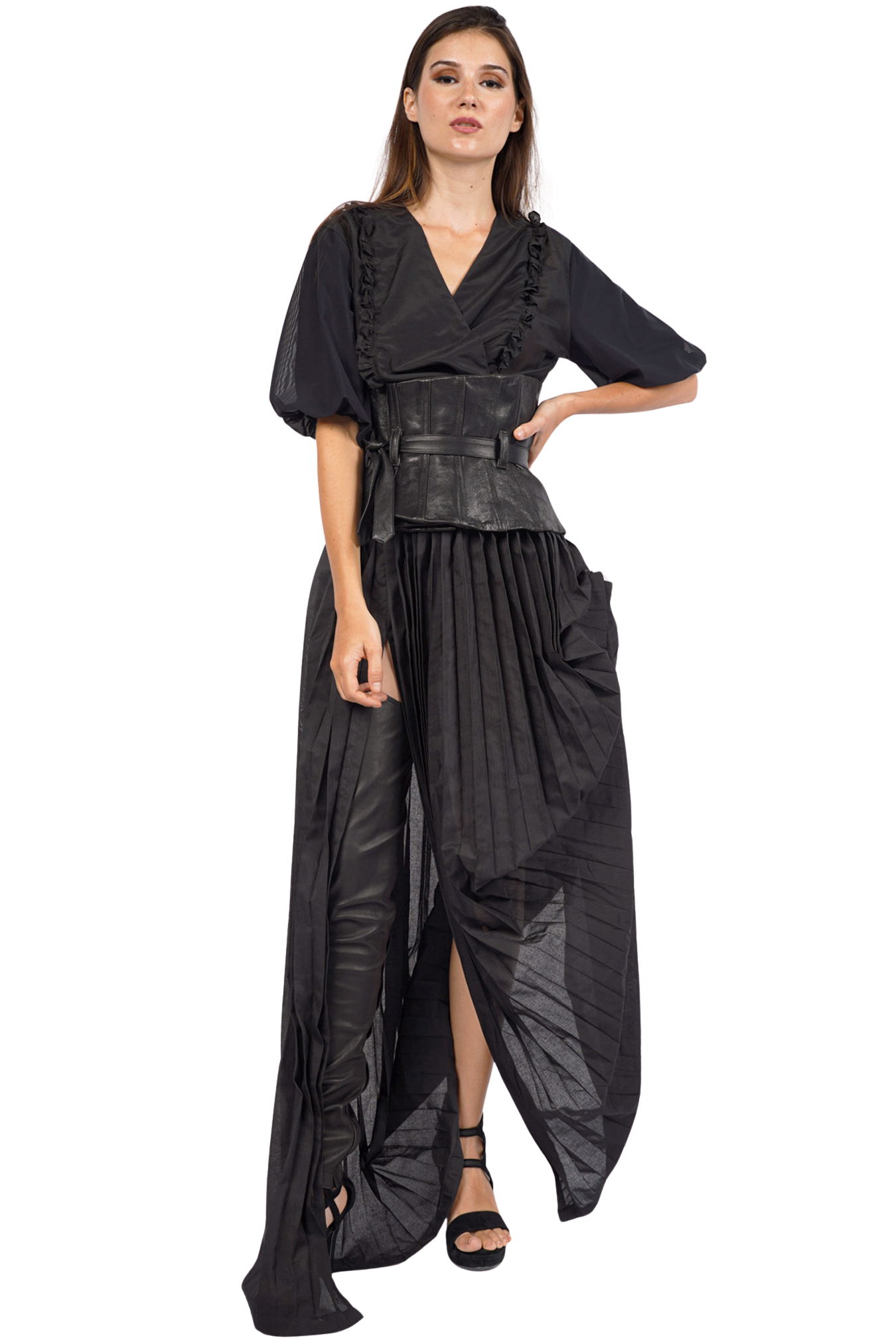 Gottingen Pleated Cotton Skirt