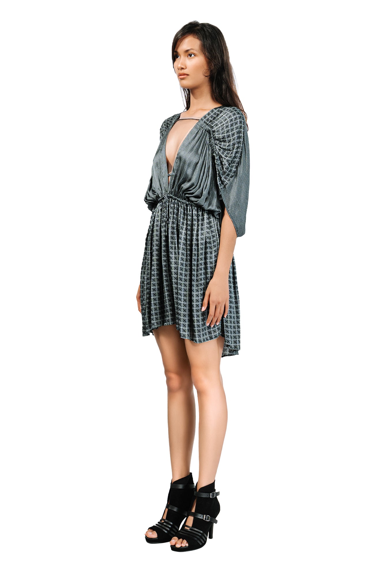 Quanun Flare Short Dress