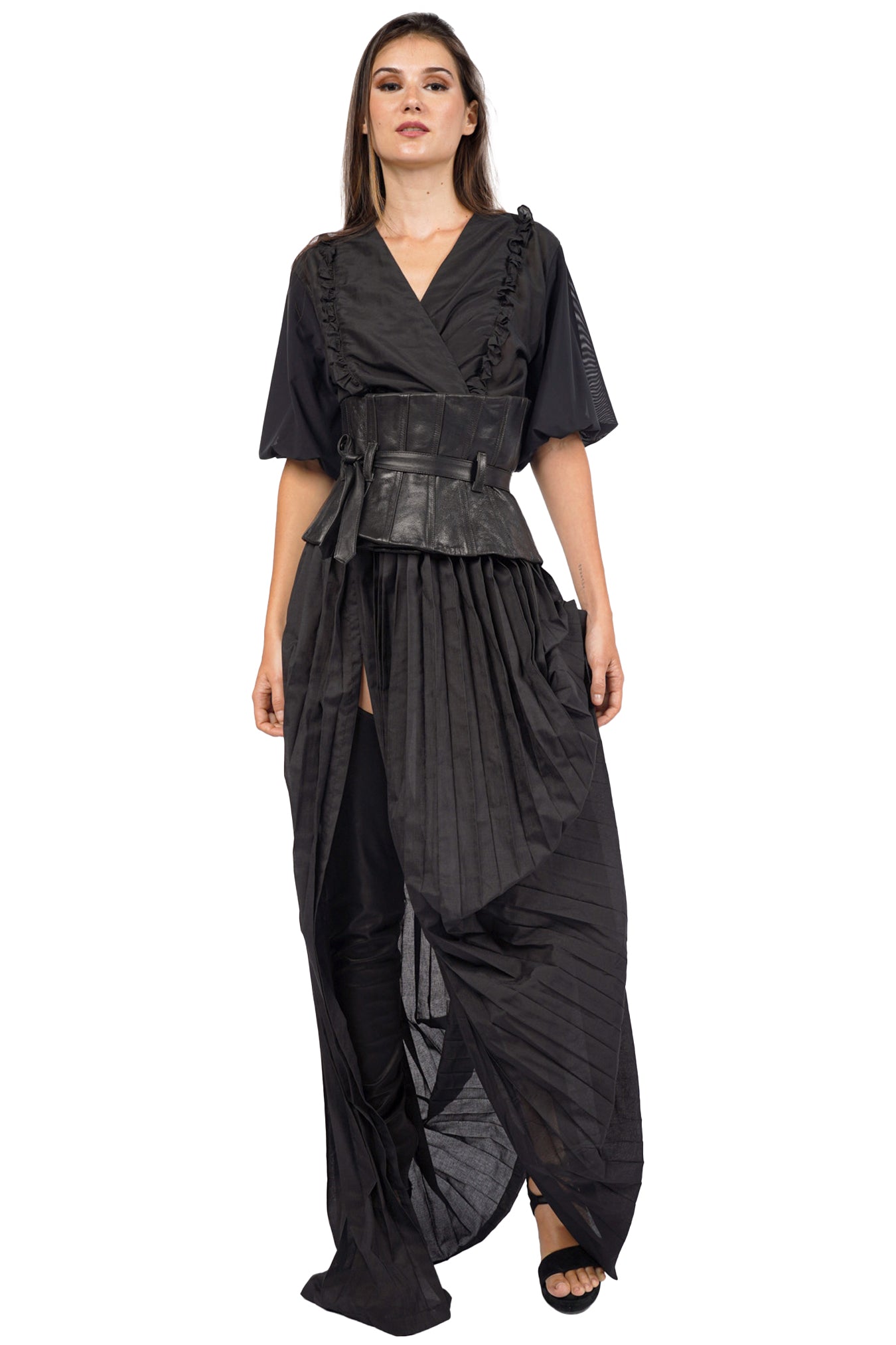 Gottingen Pleated Cotton Skirt