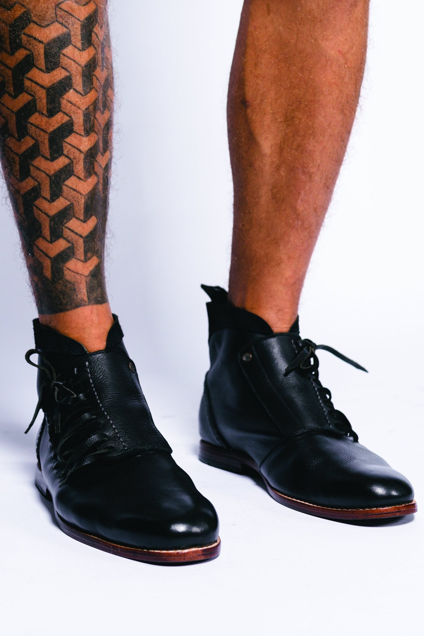 Vinci Leather Boots - Gingersnap Bali