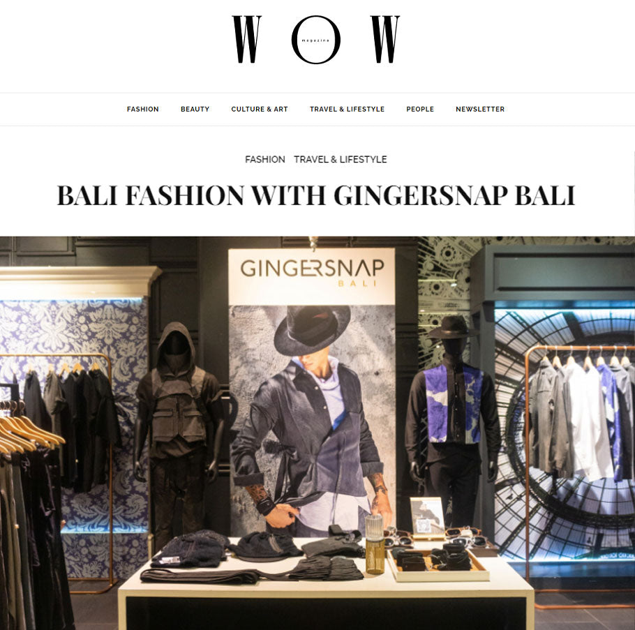 Gingersnap Bali Exclusive Editorial with WOW Magazine