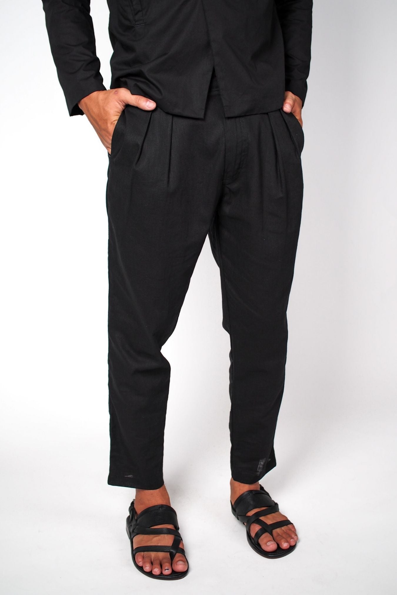 Pantalon en lin Oji