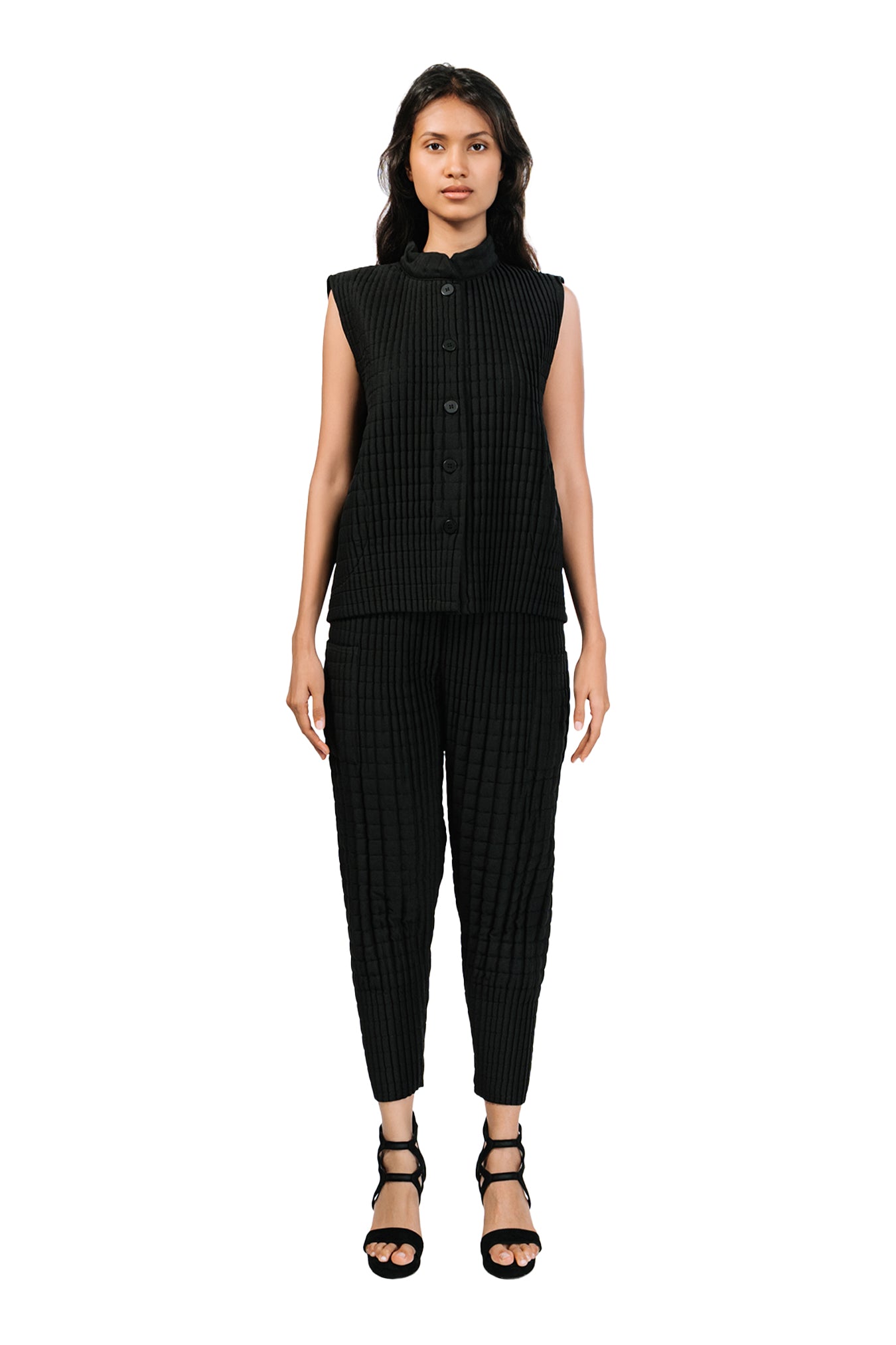 Pantalon long plissé Amerta