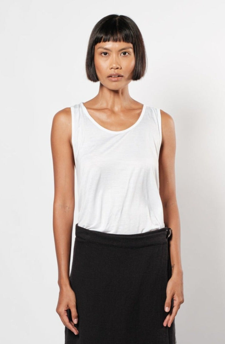 Nude Sexy Back Top White