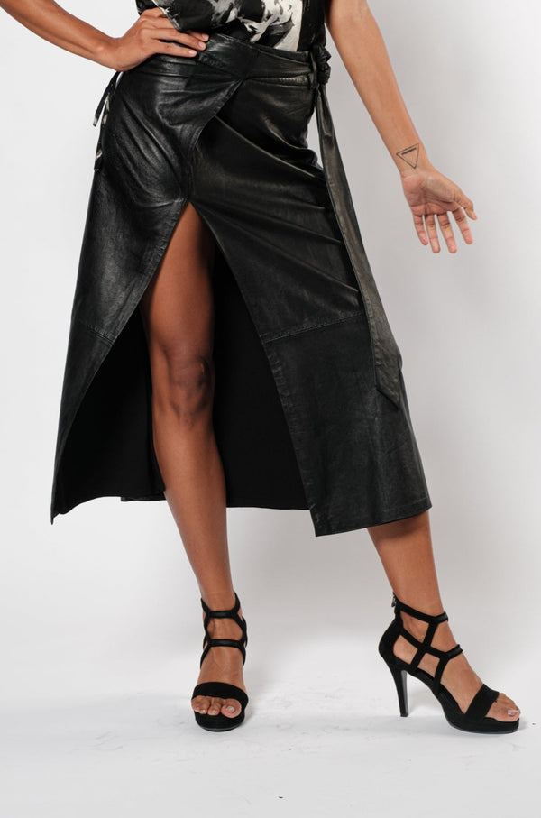 Jain Leather Skirt