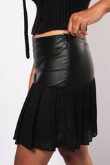 Lily Leather Skirt