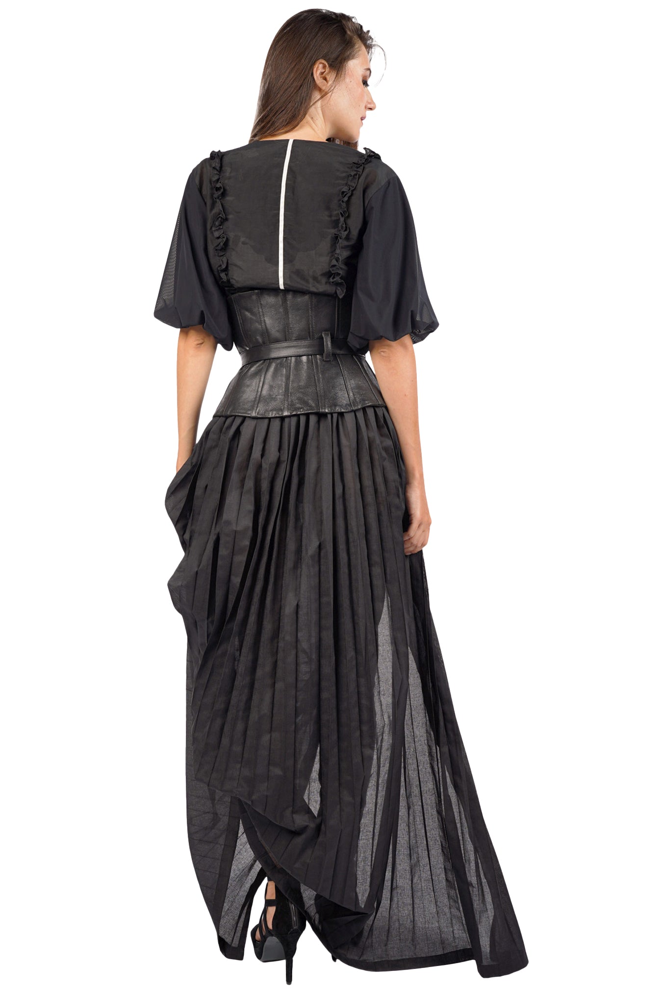 Gottingen Pleated Cotton Skirt
