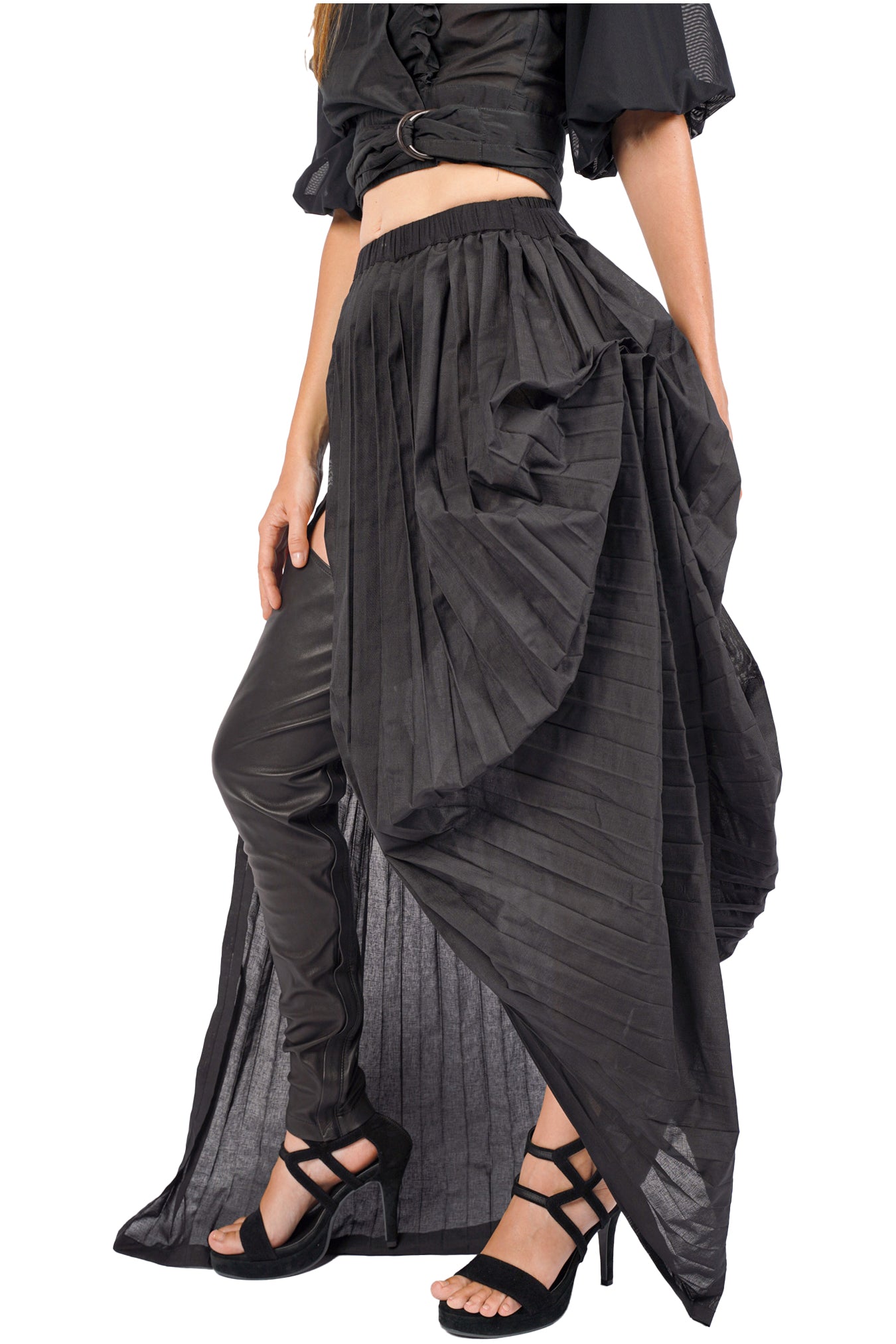 Gottingen Pleated Cotton Skirt