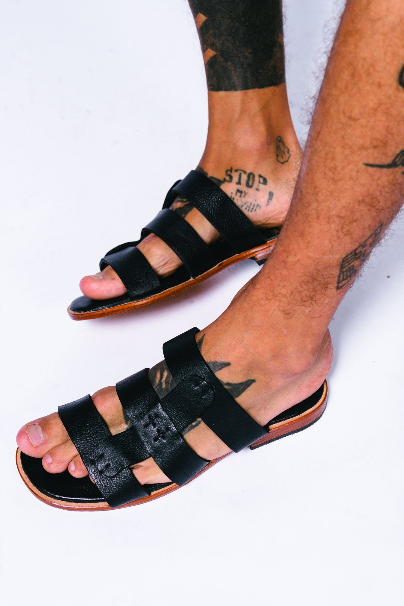 Phytagor Leather Sandal - Gingersnap Bali