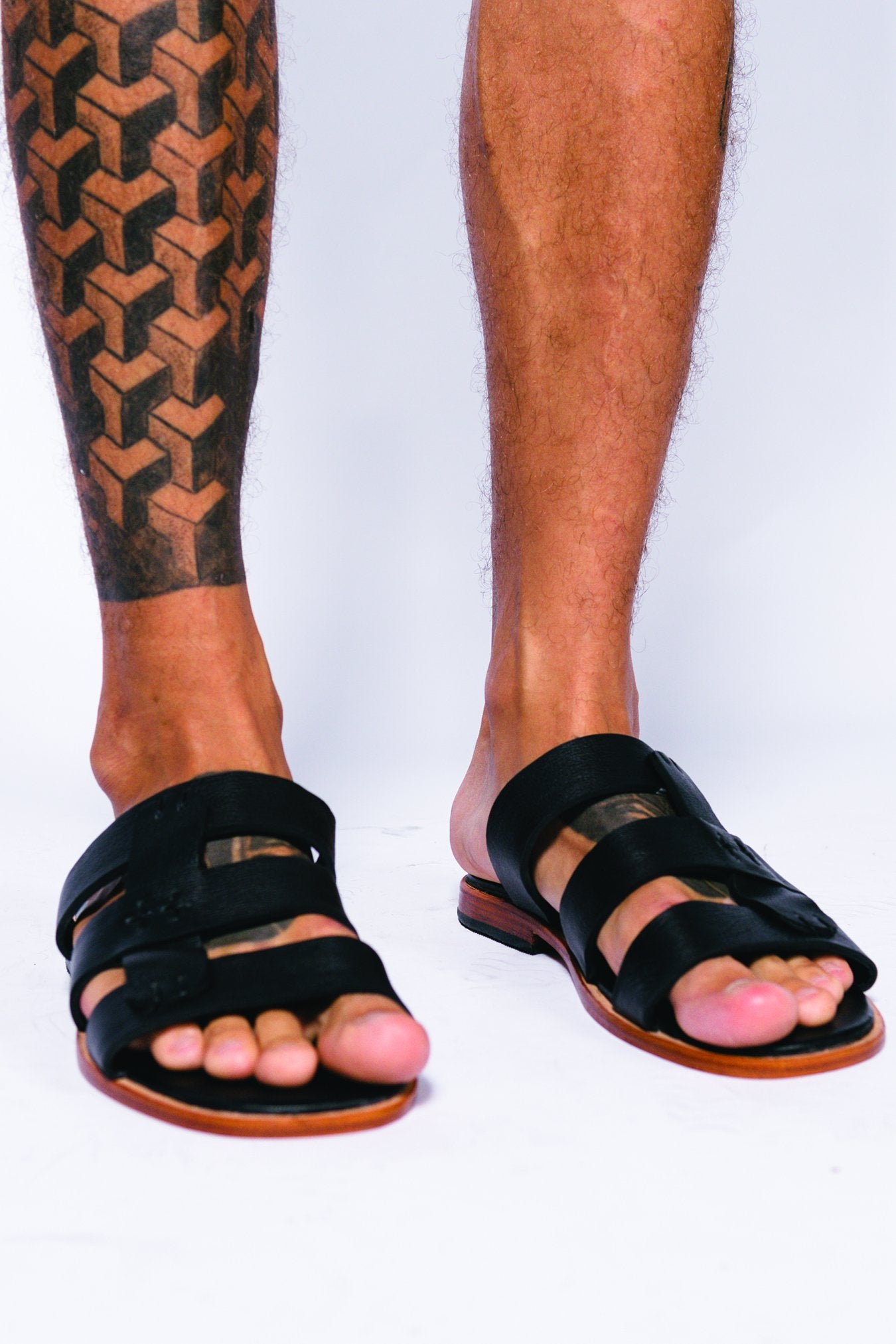 Phytagor Leather Sandal - Gingersnap Bali