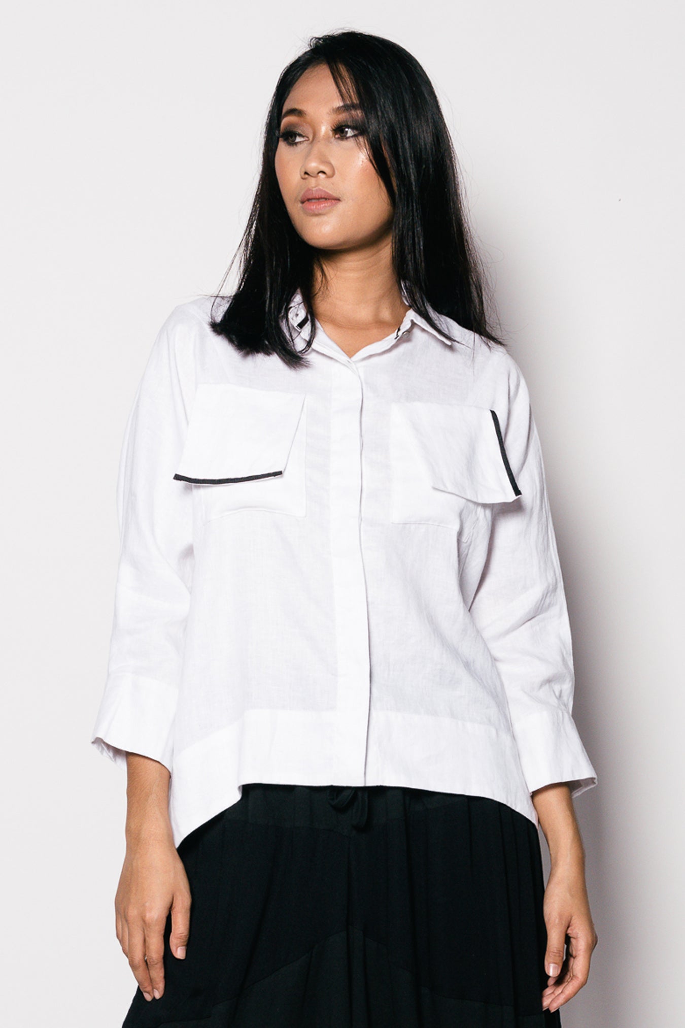 Erika Linen Top - Gingersnap Bali