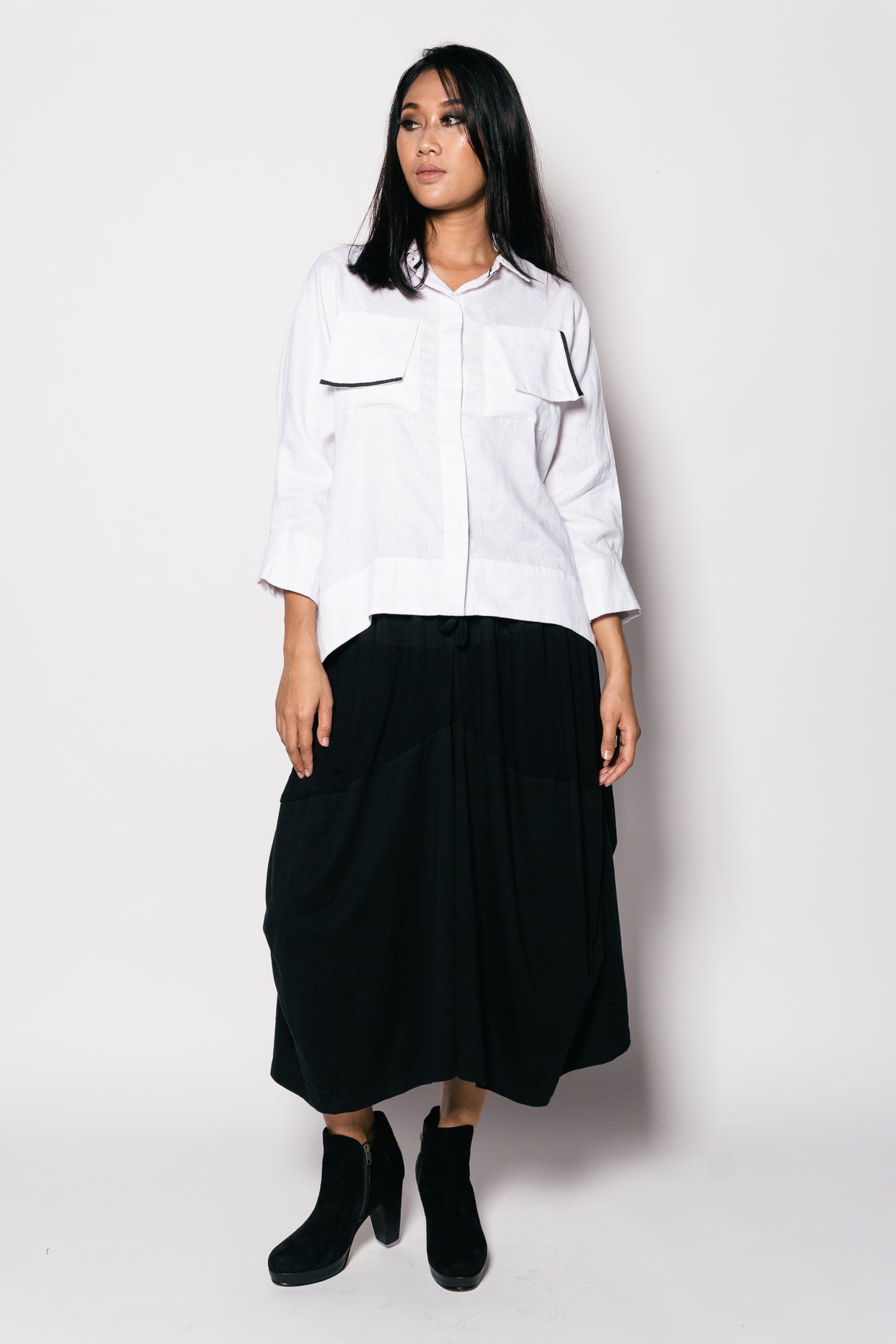 Erika Linen Top - Gingersnap Bali